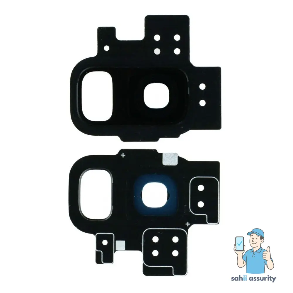 Camera Lens Glass with Frame for Samsung Galaxy S9 Black